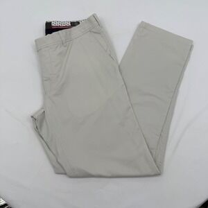 Brax‎ Mens Trousers Style Evans Size 36x34 Light Tan Chinio Flat Front Straight